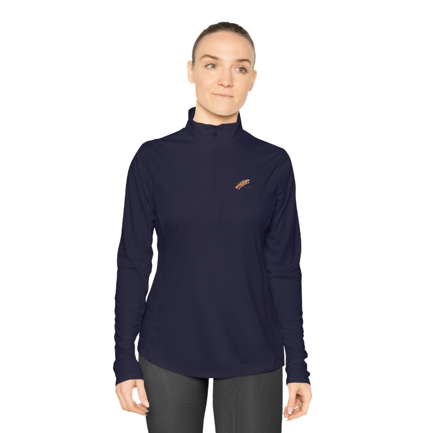 W.E.I.R.D. Woman Ladies Quarter-Zip Pullover