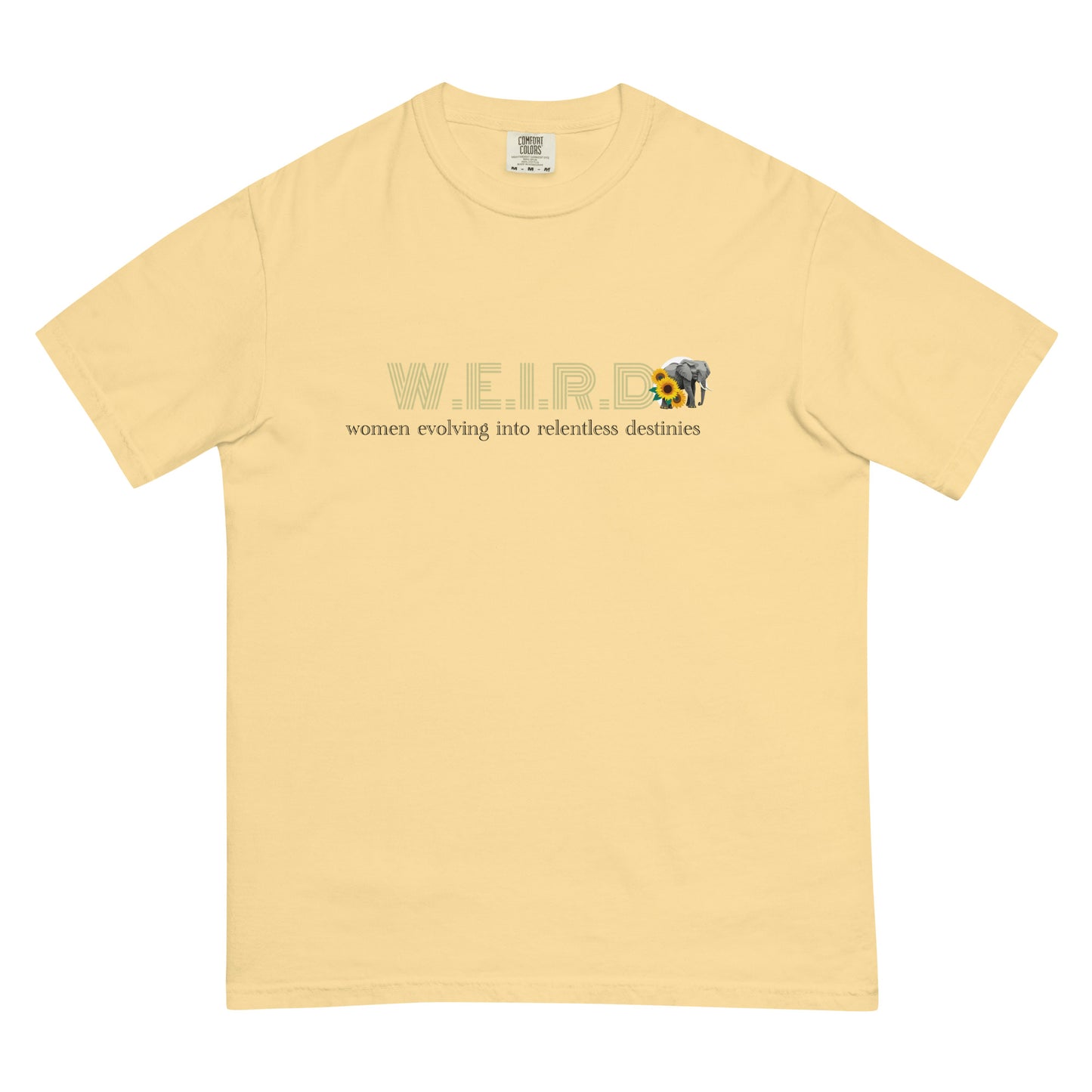 W.E.I.R.D. Women Unisex garment-dyed heavyweight t-shirt